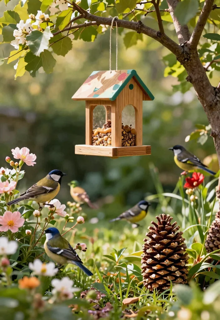 15 Front Yard Decor Ideas That Boost Curb Appeal Without a Full Makeover - 6. Charming Bird Feeders 1