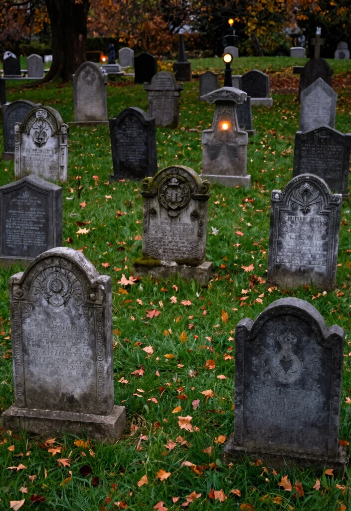 15 Front Yard Halloween Decorations That Don't Blow Away - 1. Heavy-Duty Tombstones 1