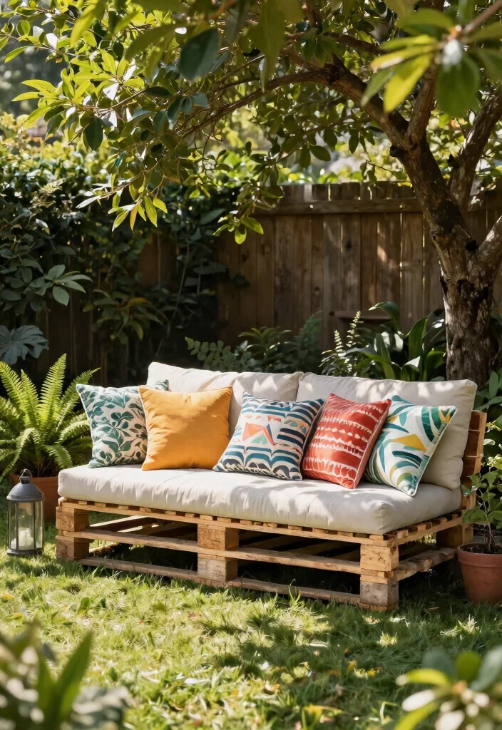 15 Meubles de Patio Palette Ideas That Look Expensive - 1. Rustic Pallet Sofa 1