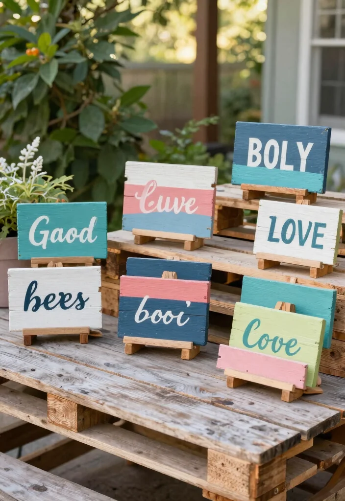 15 Meubles de Patio Palette Ideas That Look Expensive - 14. Pallet Decor Accents 1