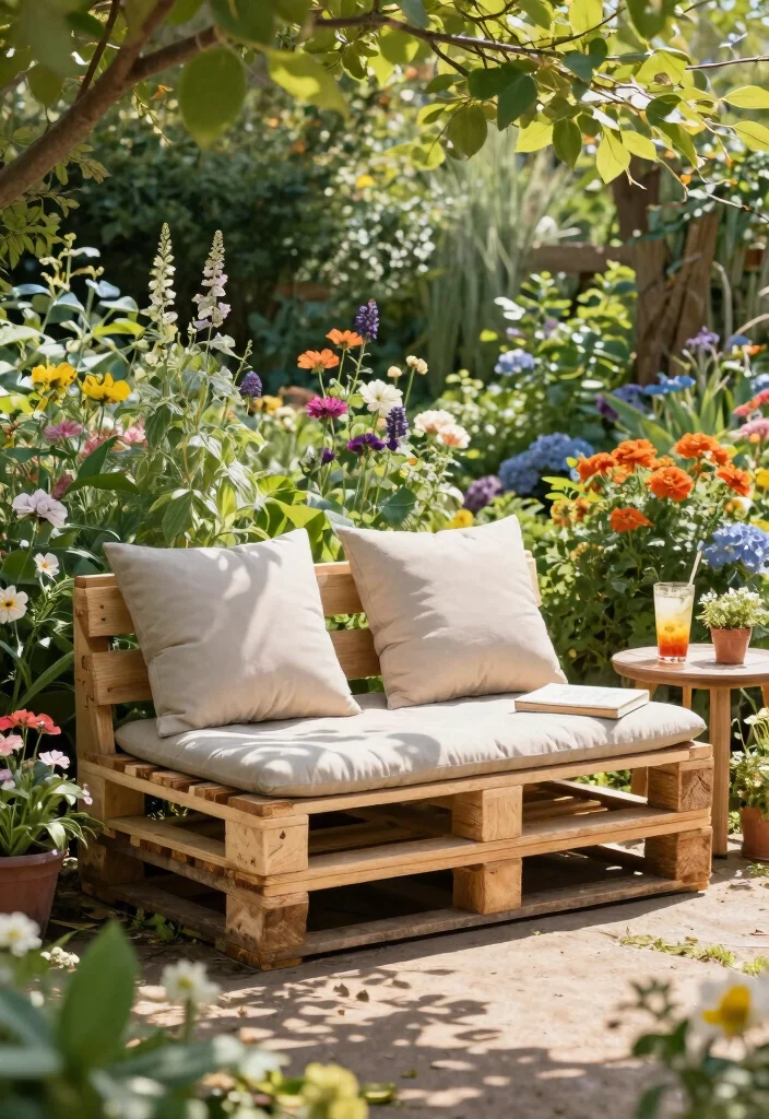 15 Meubles de Patio Palette Ideas That Look Expensive - 4. Pallet Garden Bench 1