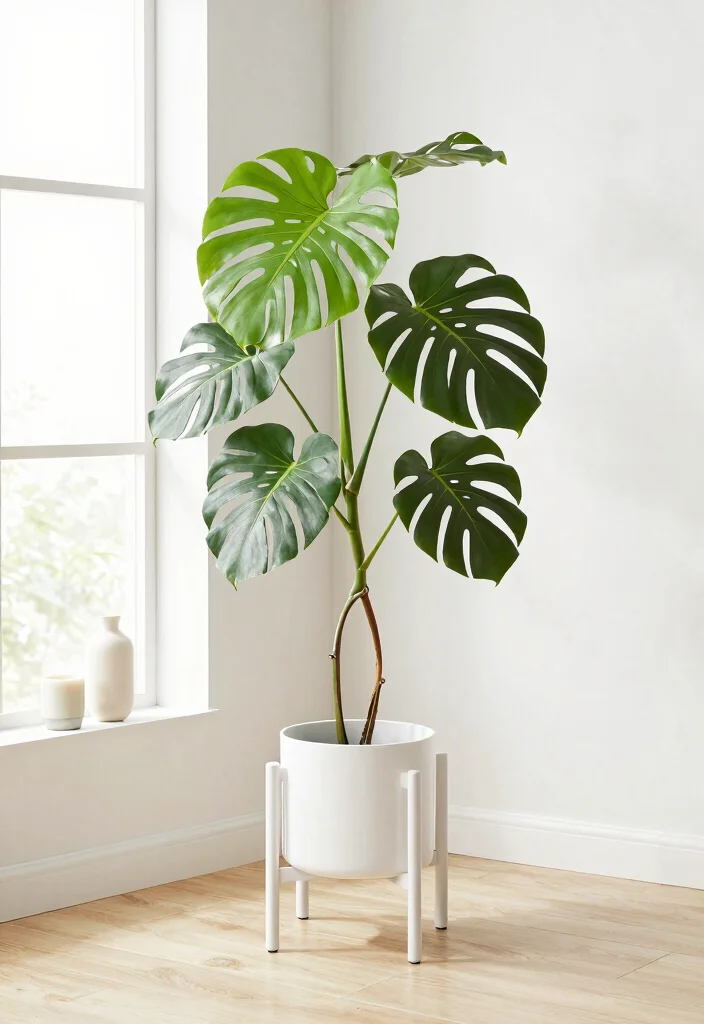 15 Modern Plant Stand Ideas That Don't Tip Over With Tall Plants - 6. Minimalist Stands for Contemporary Appeal 1