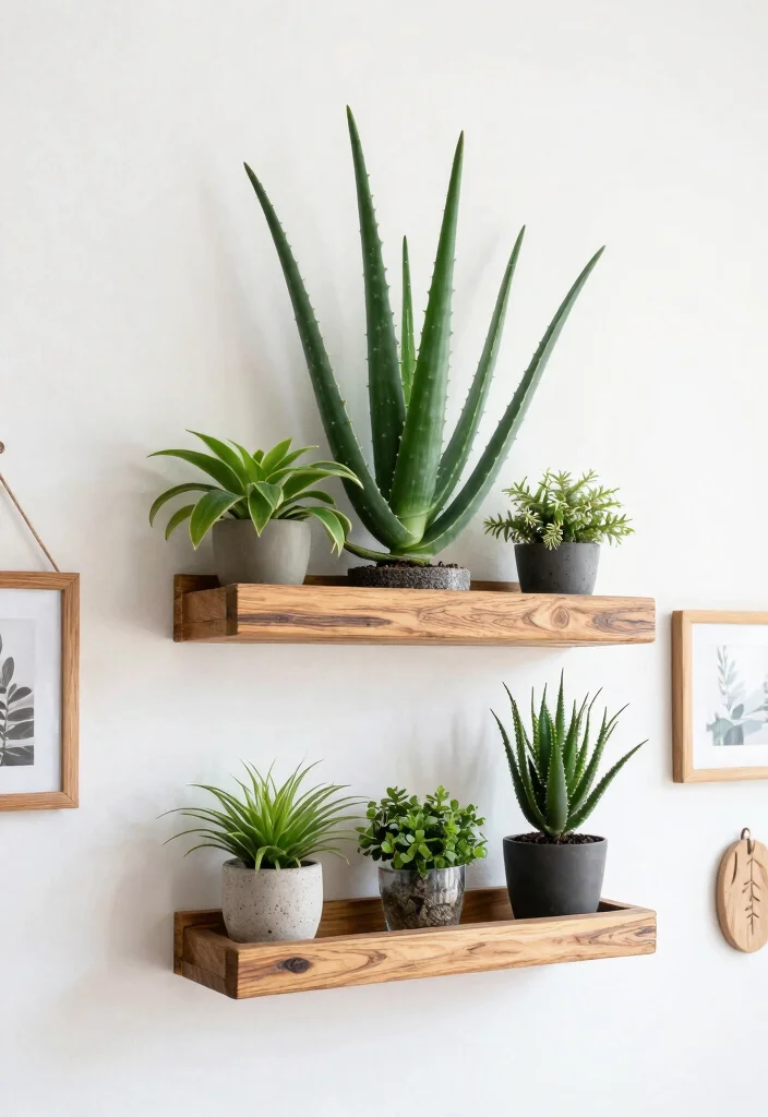 15 Modern Plant Stand Ideas That Don't Tip Over With Tall Plants - 8. Wall-Mounted Plant Holders to Save Floor Space 1