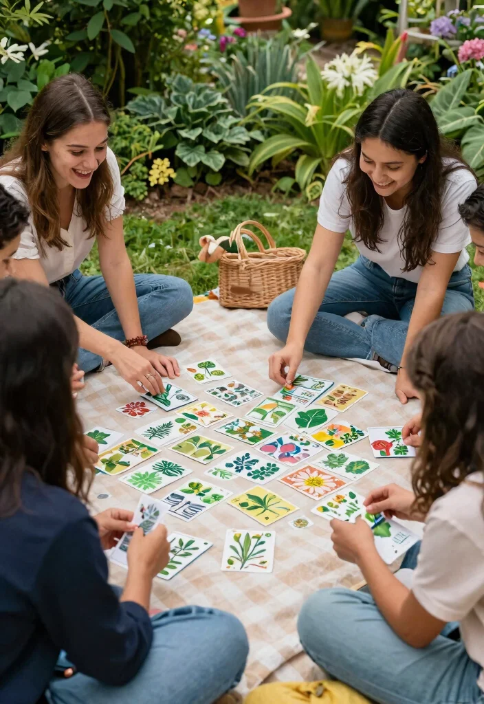 15 Outdoor Party Games That Work for All Ages and Skill Levels - 13. Garden Memory Game 1