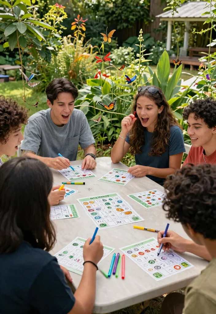 15 Outdoor Party Games That Work for All Ages and Skill Levels - 3. Nature Bingo 1