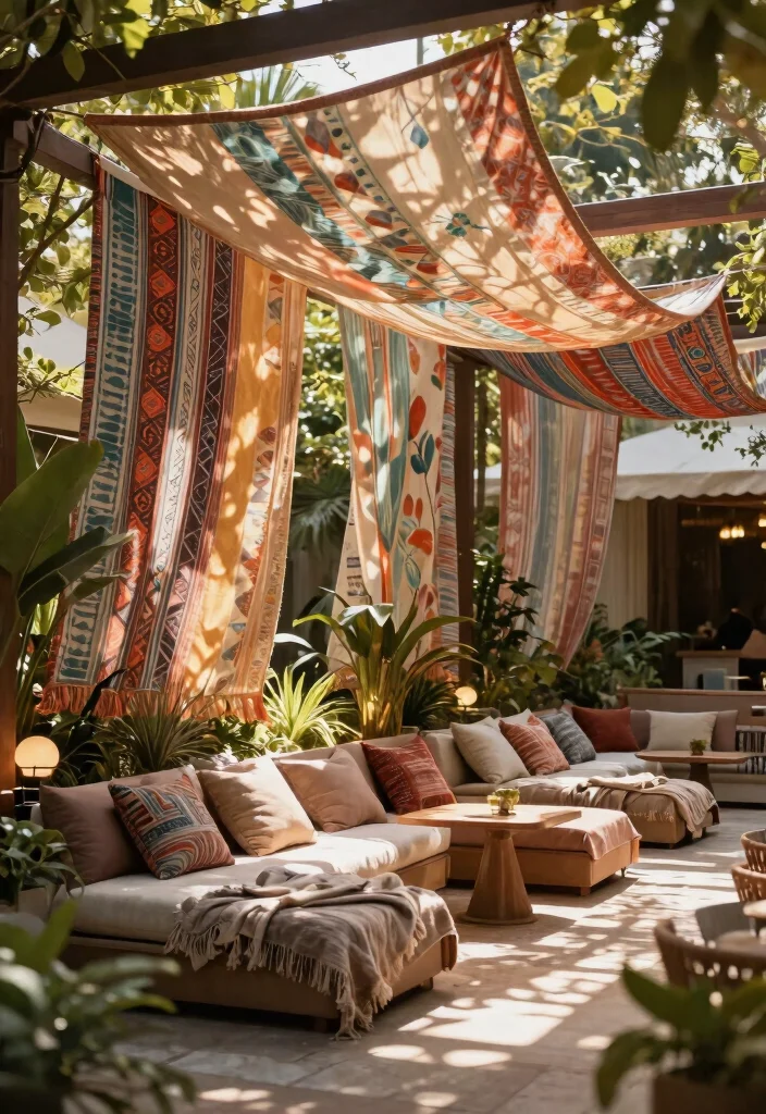 15 Outdoor Privacy Screen Ideas That Block Views Without Looking Cheap - 7. Fabric Privacy Screens 1