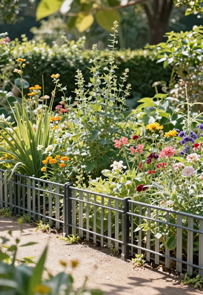 15 Sheet Metal Fence Ideas That Go Up Fast on a Tight Budget - 13. Low-Profile Sheet Metal Fencing 1